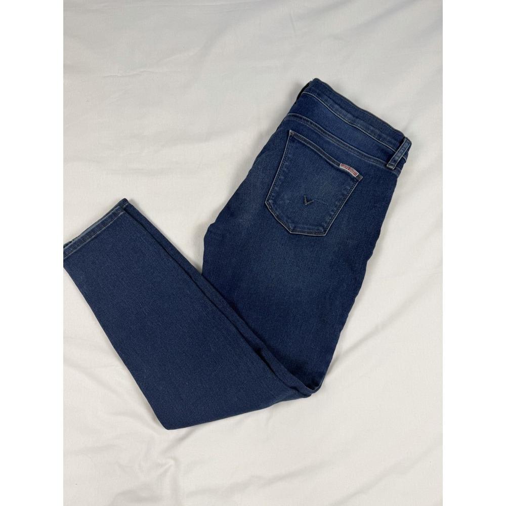 Hudson Krista Midrise Skinny Ankle Jeans Womens 30 Blue Stretch Denim Med Wash
